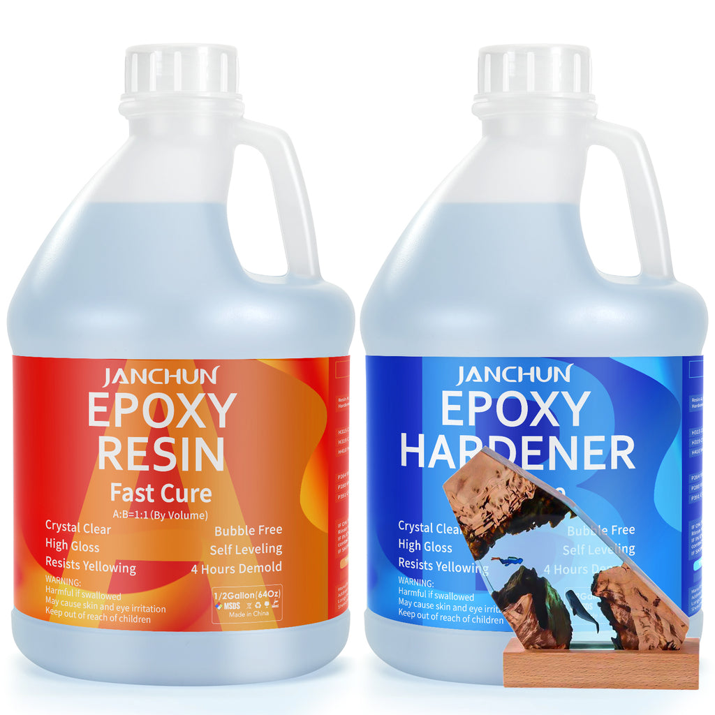1 gallon clear epoxy resin and hardener kit for casting and coating