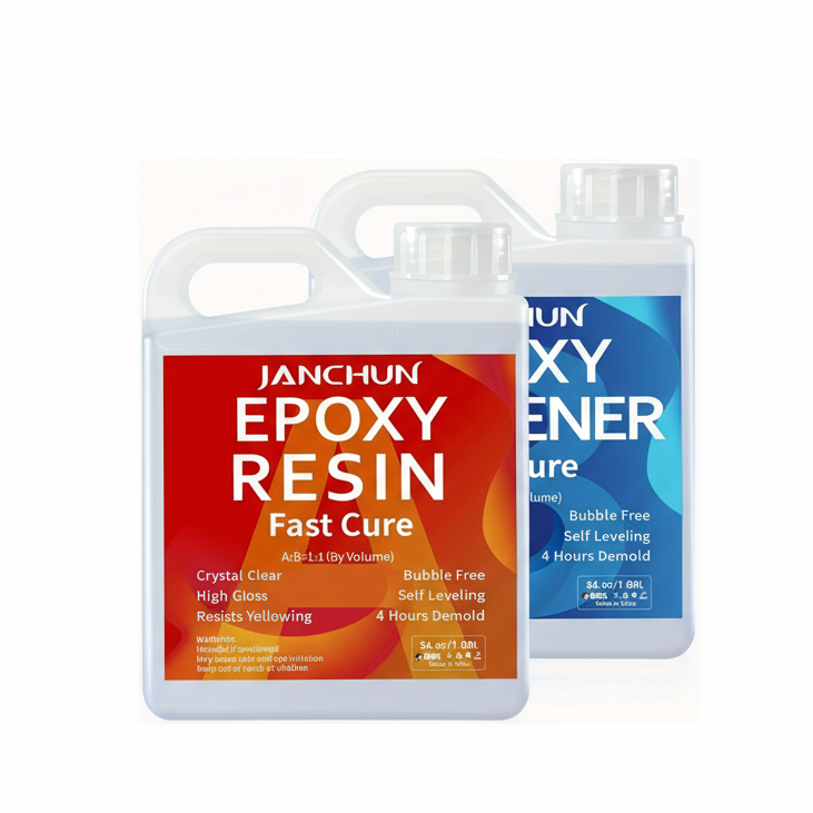 JANCHUN Epoxy Resin  72oz – Crystal Clear Resin Set for Art and Crafts