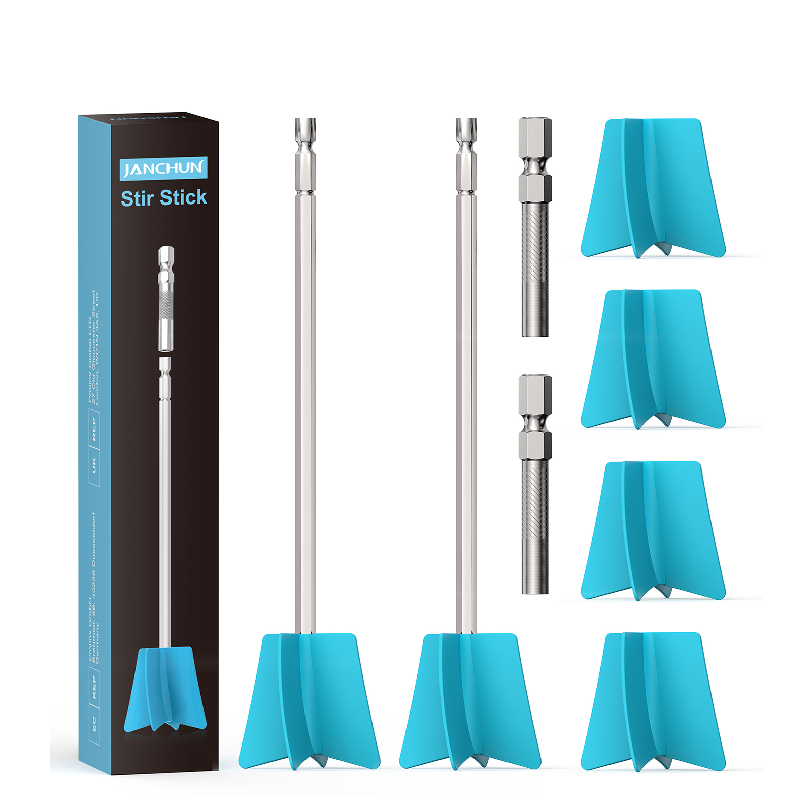 Resin Mixer Paddles 6pcs